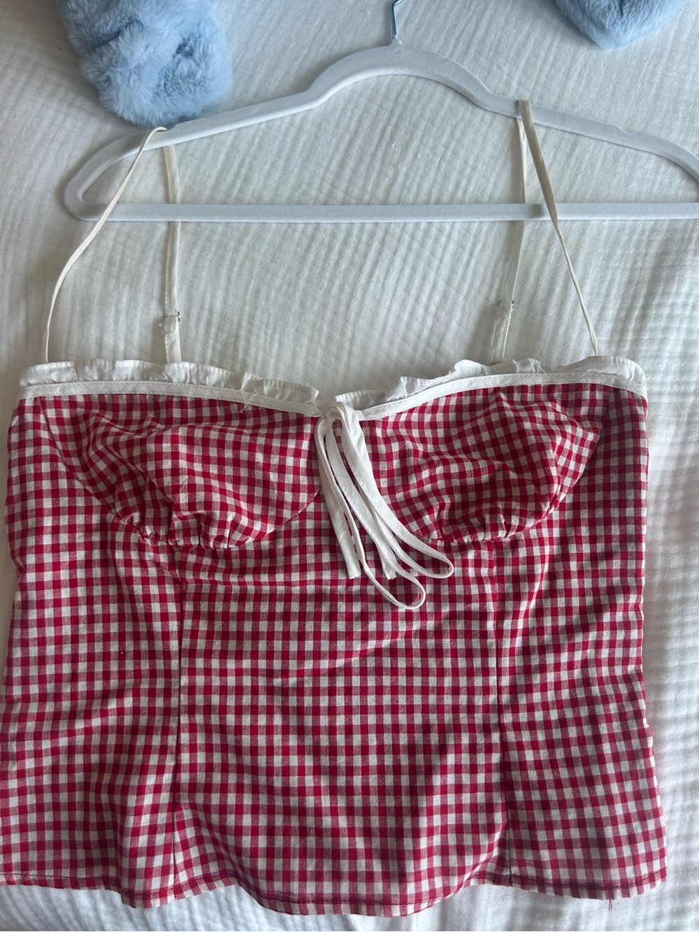 Peppermayo White Mini Skirt with Lace Trim - Picture 2 of 5
